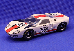 Slotcars66 Ford GT40 1/32nd scale Scalextric slot car Le Mans 1966 #59    